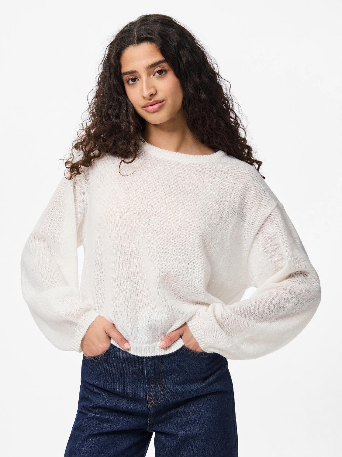 PCIDA Pullover - Cloud Dancer - VERO MODA & VILA Bergvik